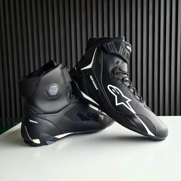 Botas Alpinestars Faster 4 Negro/Blanco - Imagen 3