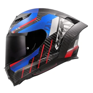 Casco Carbono LS2 FF807 Dragon C Trax Azul