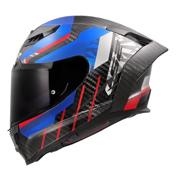 Casco Carbono LS2 FF807 Dragon C Trax Azul