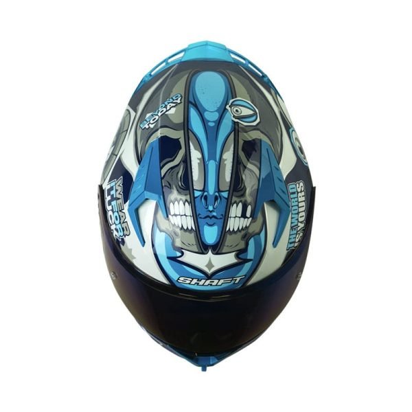 Casco de moto Shaft 526SP Lucky azul - Imagen 2