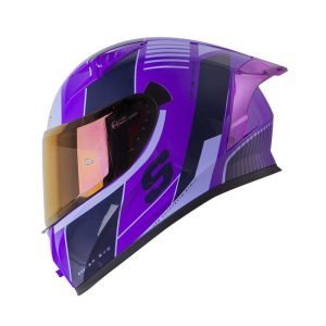 Casco de moto Shaft 526SP Strafter morado