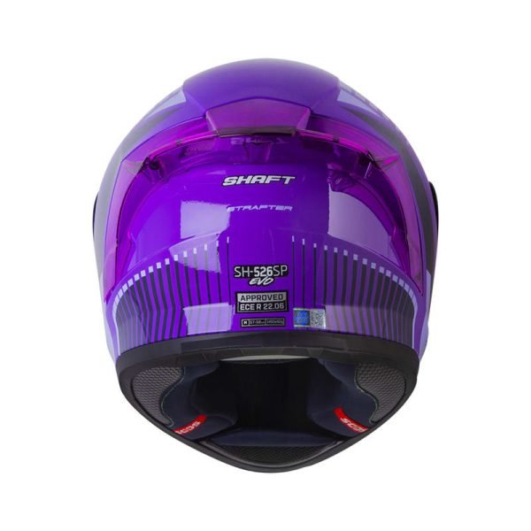 Casco de moto Shaft 526SP Strafter morado - Imagen 3