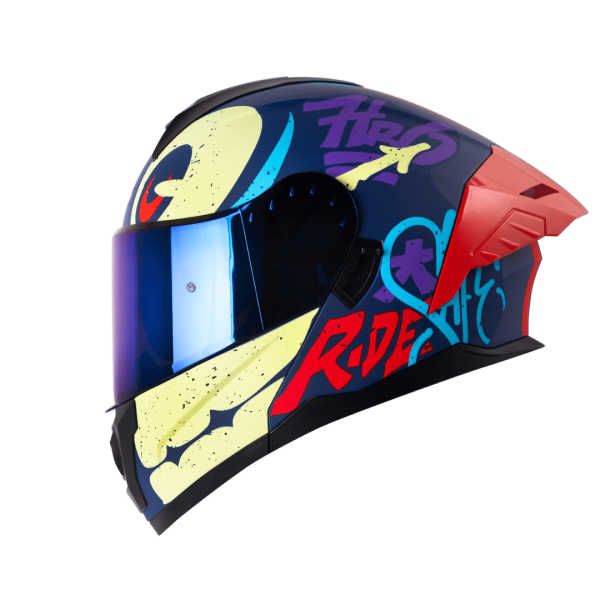 Casco Abatible de Moto HRO 3480Dv Letter Face Az Os