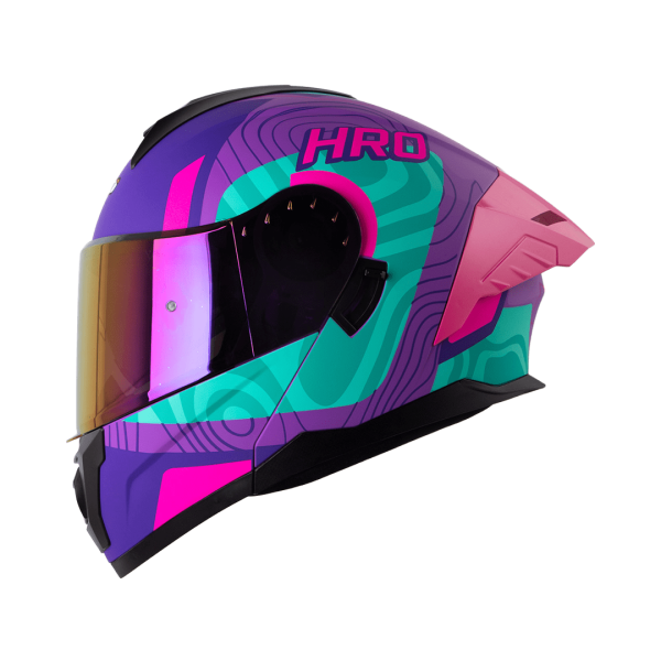 Casco Abatible de Moto HRO 3480Dv Terral MR Turq