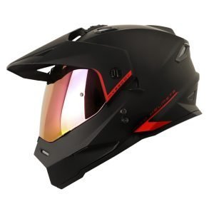 Casco Moto HRO MX-330DV Solid Negro Mate
