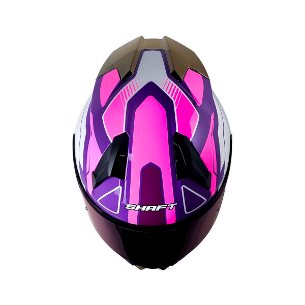 Casco Shaft SH-560 Evo Chaos Morado + Mica de regalo - Imagen 2
