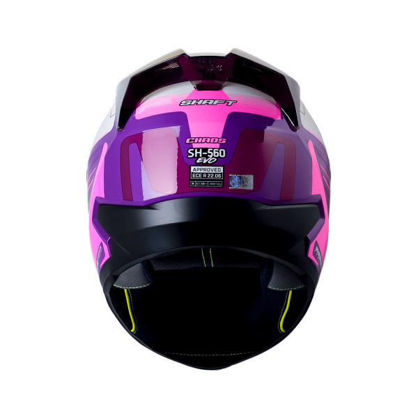 Casco Shaft SH-560 Evo Chaos Morado + Mica de regalo - Imagen 3