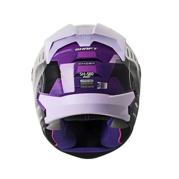 Casco Shaft SH-560 Evo Chief Morado + Mica de regalo - Imagen 3