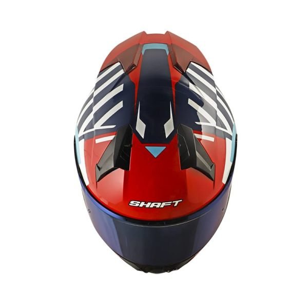 Casco Shaft SH-560 Evo Follou Azul Blanco + Mica de regalo - Imagen 2