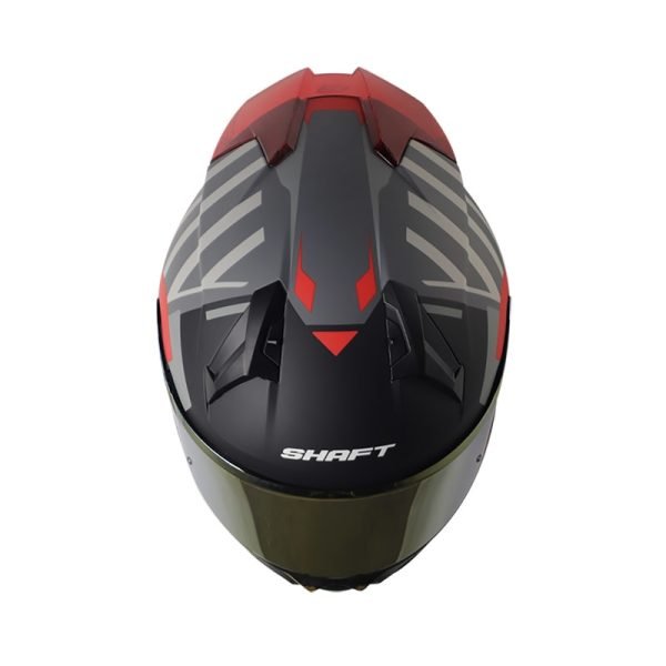 Casco Shaft SH-560 Evo Follou Gris Rojo + Mica de regalo - Imagen 2