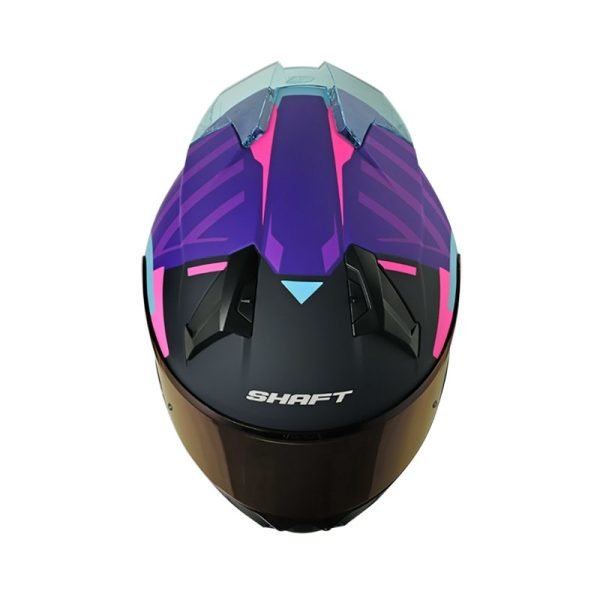 Casco Shaft SH-560 Evo Follou Morado + Mica de regalo - Imagen 2