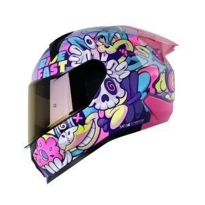 Casco Shaft SH-560 Evo Melo Morado + Mica de regalo