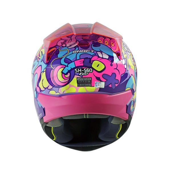Casco Shaft SH-560 Evo Melo Morado + Mica de regalo - Imagen 3