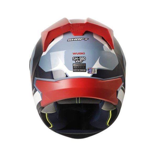 Casco Shaft SH-560 Evo Wuoki Blanco Rojo + Mica de regalo - Imagen 2