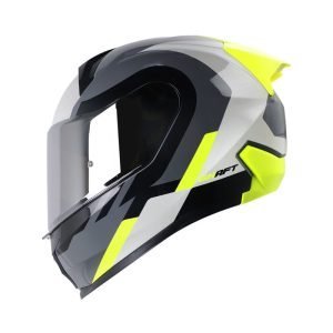 Casco Shaft SH-560 Evo Wuoki Gris Amarillo + Mica de regalo