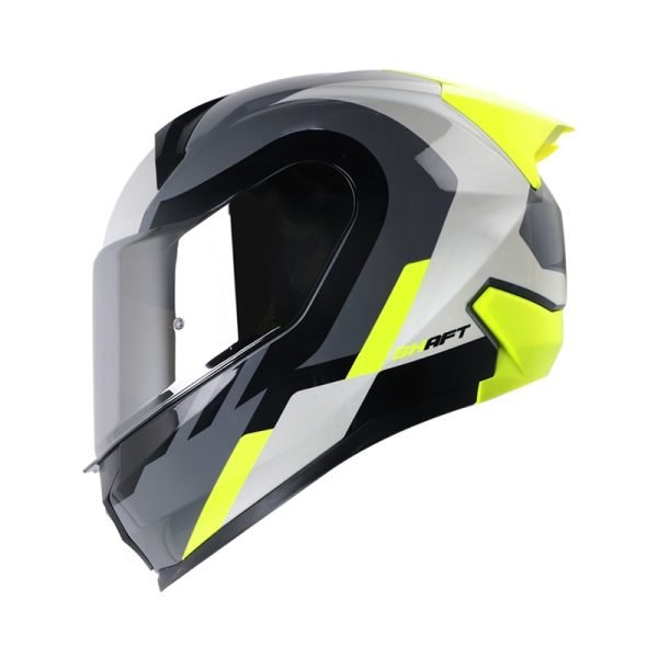 Casco Shaft SH-560 Evo Wuoki Gris Amarillo + Mica de regalo