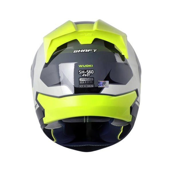 Casco Shaft SH-560 Evo Wuoki Gris Amarillo + Mica de regalo - Imagen 3
