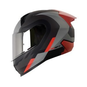 Casco Shaft SH-560 Evo Wuoki Gris Rojo + Mica de regalo