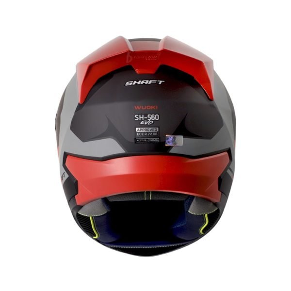 Casco Shaft SH-560 Evo Wuoki Gris Rojo + Mica de regalo - Imagen 3