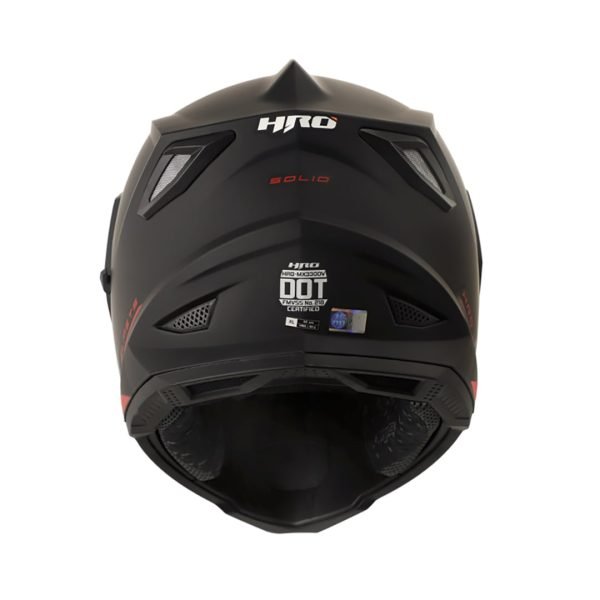 Casco Moto HRO MX-330DV Solid Negro Mate - Imagen 2