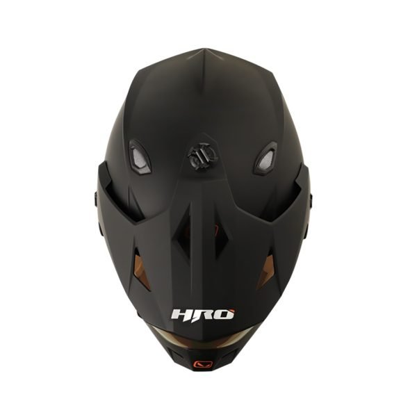 Casco Moto HRO MX-330DV Solid Negro Fucsia - Imagen 3