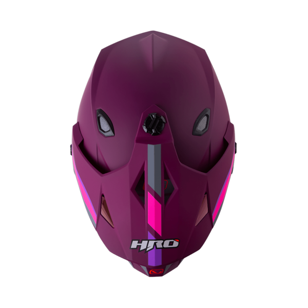 Casco Moto HRO MX-330DV Downhill Morado - Imagen 3