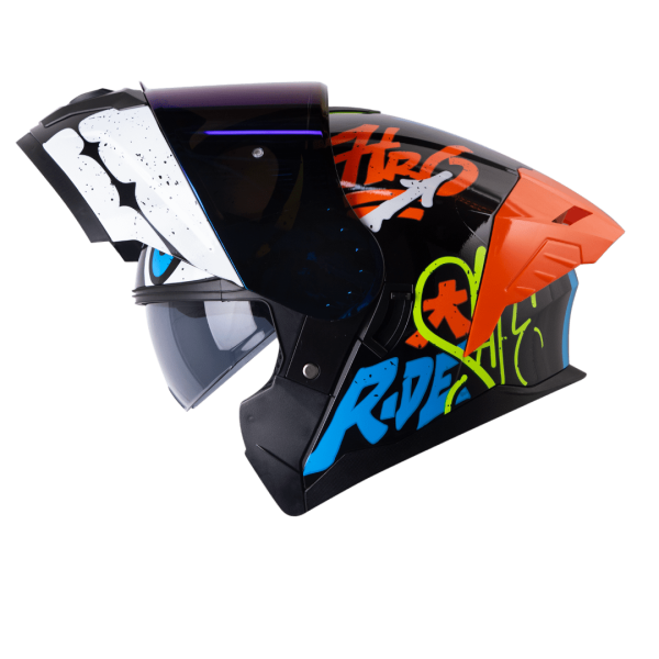 Casco Abatible de Moto HRO 3480Dv Letter Face Ng Nj - Imagen 2