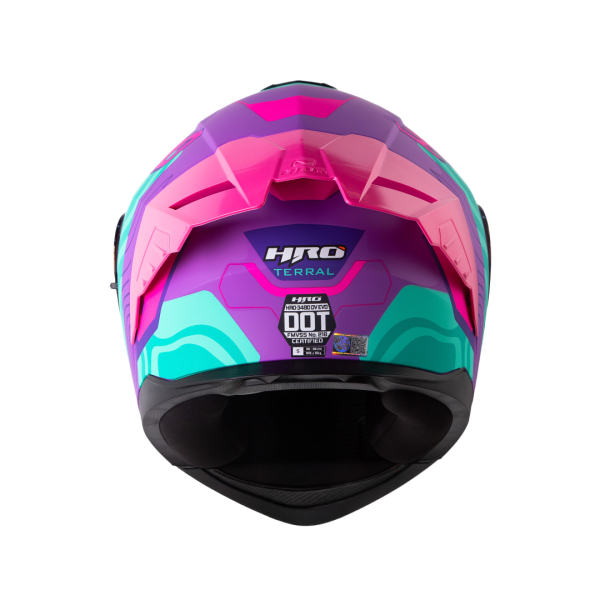 Casco Abatible de Moto HRO 3480Dv Terral MR Turq - Imagen 4