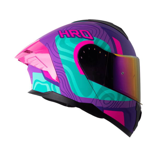 Casco Abatible de Moto HRO 3480Dv Terral MR Turq - Imagen 3
