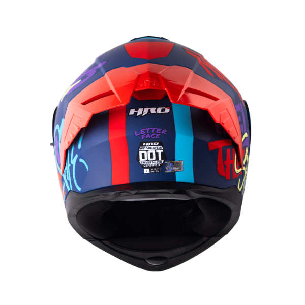 Casco Abatible de Moto HRO 3480Dv Letter Face Az Os - Imagen 4