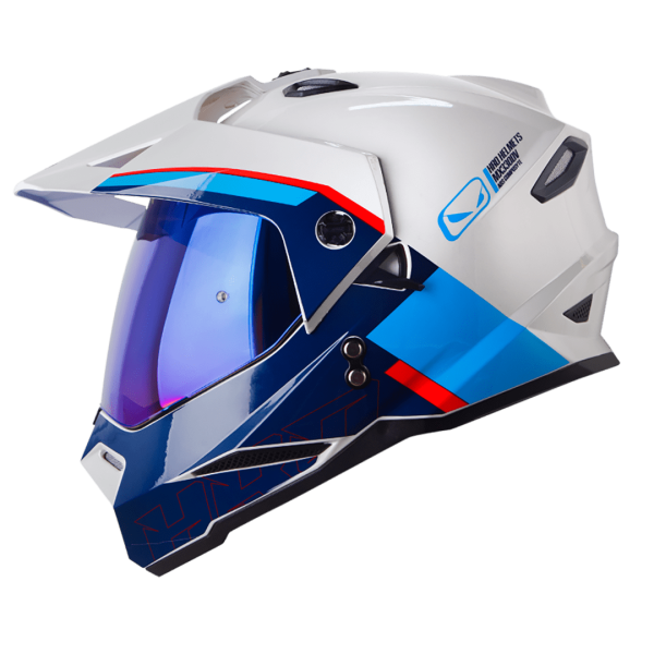 Casco Moto HRO MX-330DV Downhill Azul
