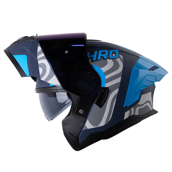 Casco Abatible de Moto HRO 3480Dv Az Os - Imagen 2