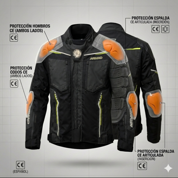 Chaqueta Moto Armad 2057 Gr Larga Invierno - Imagen 4