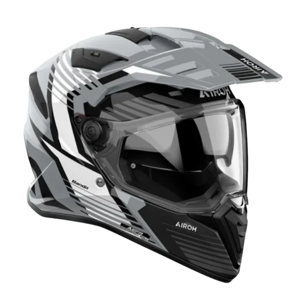 Casco Para Moto Airoh Bandit Spicy Gris Brillo - Imagen 2
