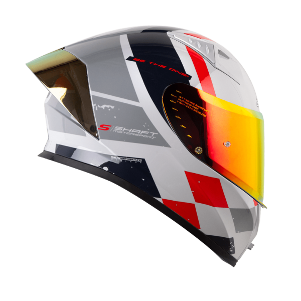 Casco de moto Shaft 526SP Bandox gris - Imagen 3
