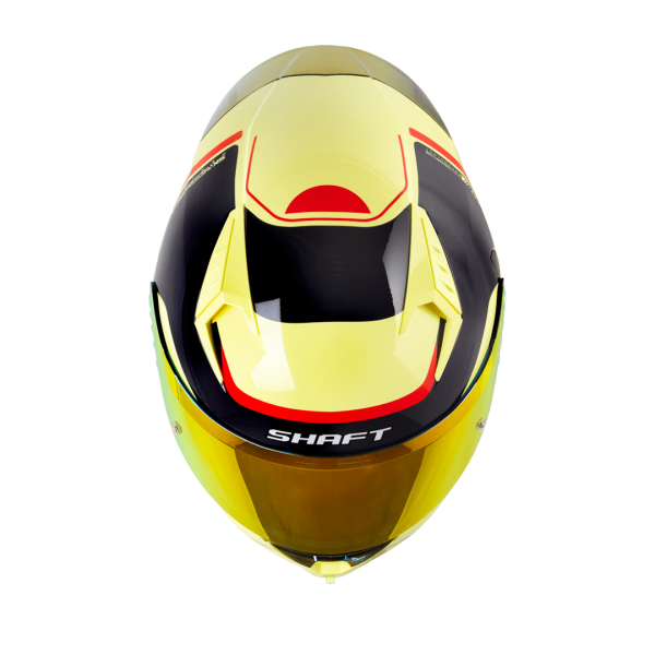 Casco de moto Shaft 526SP Nihon amarillo claro - Imagen 4
