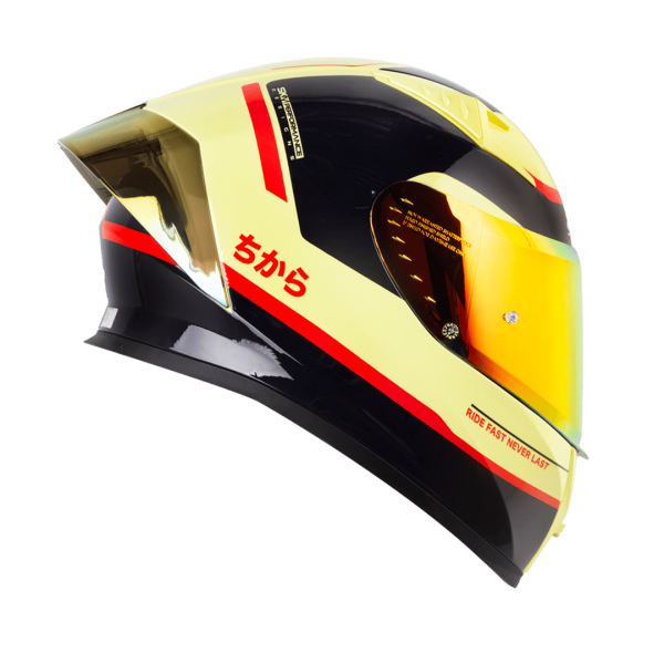 Casco de moto Shaft 526SP Nihon amarillo claro - Imagen 3