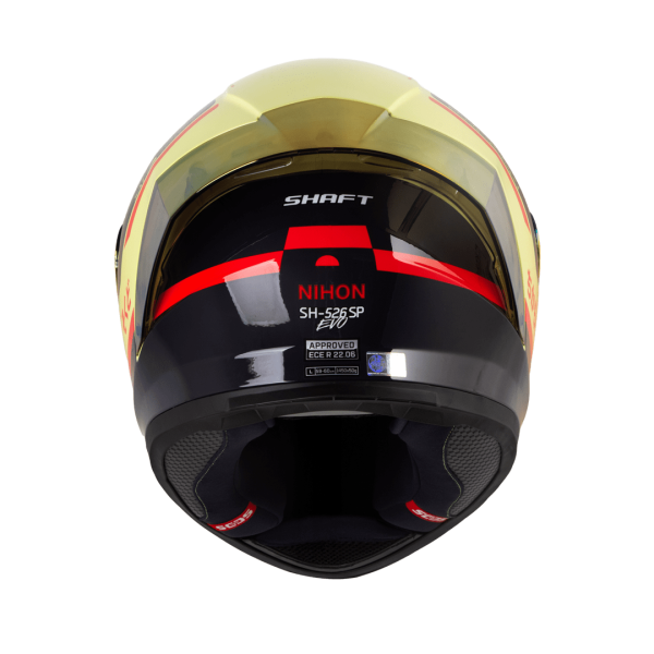 Casco de moto Shaft 526SP Nihon amarillo claro - Imagen 5