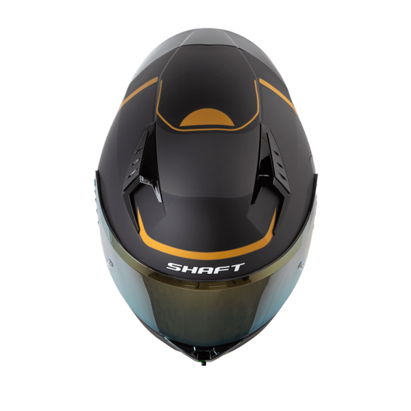 Casco de moto Shaft 526SP Nihon negro dorado - Imagen 2
