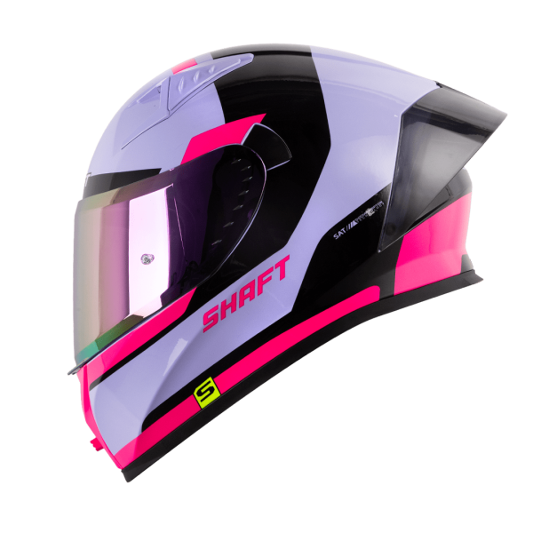 Casco de moto Shaft 526SP Raixx morado