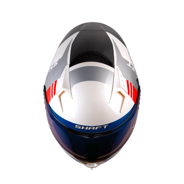 Casco de moto Shaft 526SP Triumph blanco - Imagen 2