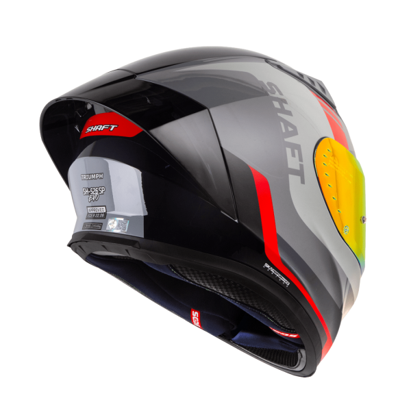 Casco de moto Shaft 526SP Triumph gris - Imagen 5
