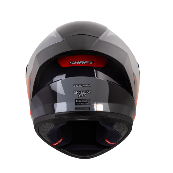 Casco de moto Shaft 526SP Triumph gris - Imagen 7