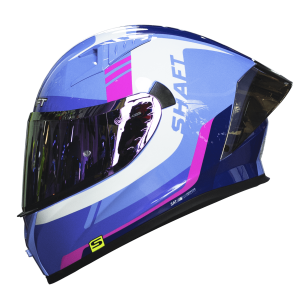 Casco de moto Shaft 526SP Triumph morado