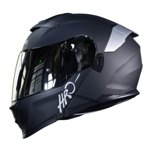 Casco Abatible Moto HRO 3440Dv Solid Negro Silver