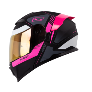 Casco Abatible Moto HRO 3440Dv Timer Fucsia