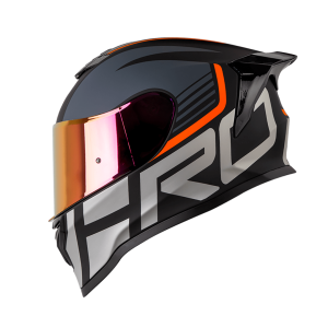 Casco Moto HRO 506 Wise Negro Gris Mate