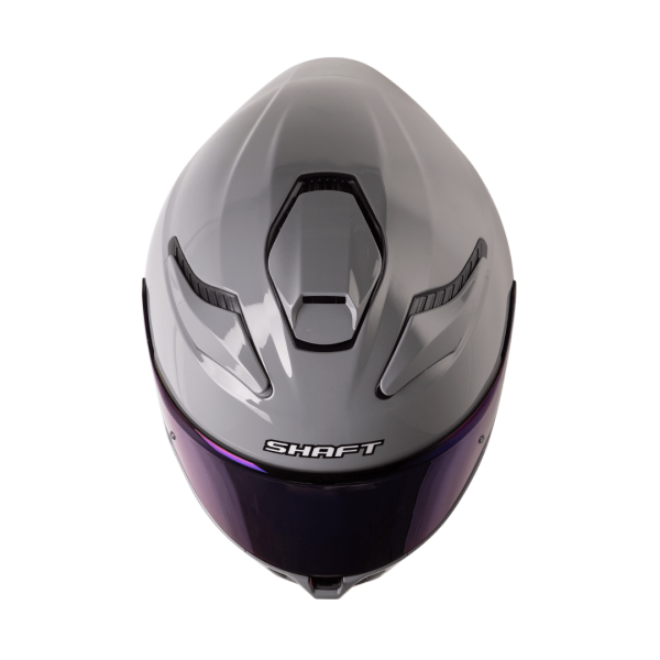 Casco moto Shaft 584sp solid gris integral - Imagen 2