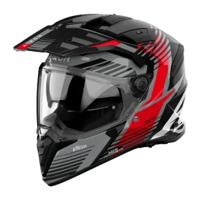 Casco Para Moto Airoh Bandit Spicy Rojo Brillo