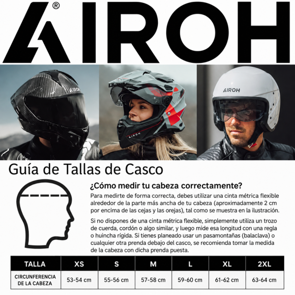 Casco Para Moto Airoh Bandit Negro Mate - Imagen 4